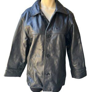 VTG‎ Ironhead Jacket Women's Extra Small Motorcycle Leather Black Button Pockets